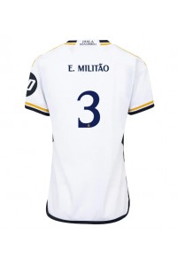 Fotbalové Dres Real Madrid Eder Militao #3 Dámské Domácí Oblečení 2023-24 Krátký Rukáv